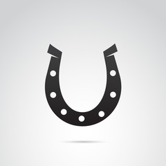 Horseshoe vector icon.