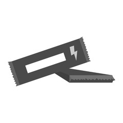 Protein supplement icon. Healthy bodybuilding nutrition and fitness theme. Isolated design. Vector illustration