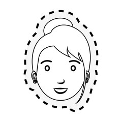 young woman teacher character vector illustration design