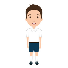 boy student character isolated icon vector illustration design