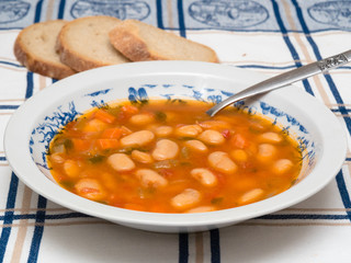 .Fasoulada - Greek bean soup
