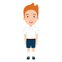 boy student character isolated icon vector illustration design