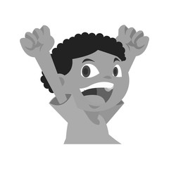 Boy cartoon icon. Kid childhood little and people theme. Isolated design. Vector illustration