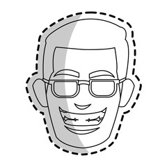 Man cartoon icon. Male avatar person people and human theme. Isolated design. Vector illustration