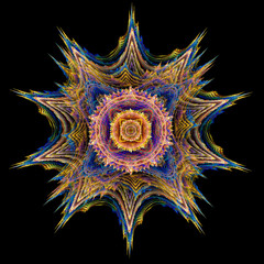 Abstract fractal background computer-generated image