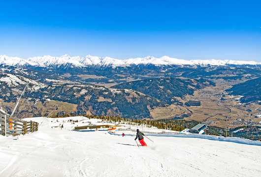 Austria ski resort Aineck