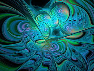 Abstract fractal background computer-generated image