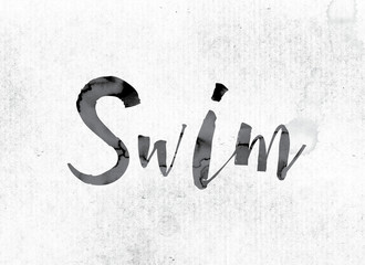 Swim Concept Painted in Ink