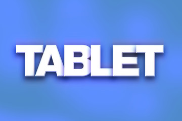 Tablet Concept Colorful Word Art