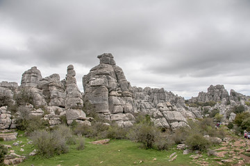 Torcal de Antequera en la provincia de Málaga, Andalucía