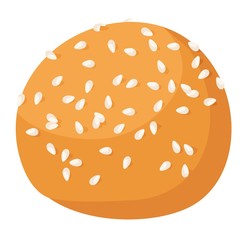 Cookie cake isolated vector.