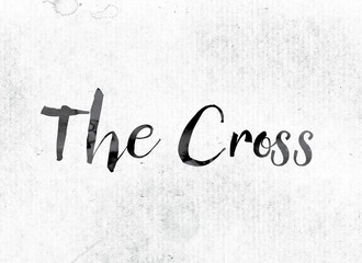 The Cross Concept Painted in Ink