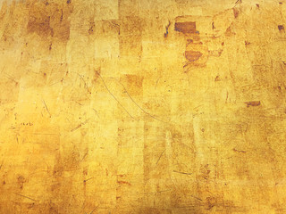 Gold metal background or texture and shadow