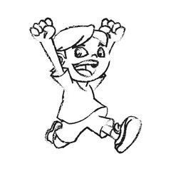 Boy cartoon icon. Kid childhood little and people theme. Isolated design. Vector illustration