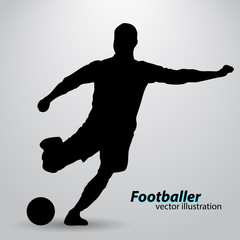 silhouette of a football player