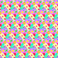 Abstract background seamless pattern vector