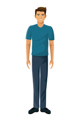 young man gamer virtual reality vector illustration eps 10