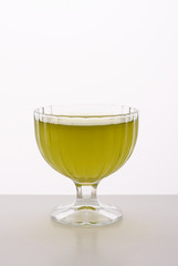 colored jelly in a bowl