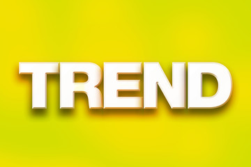 Trend Concept Colorful Word Art