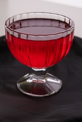 colored jelly in a bowl
