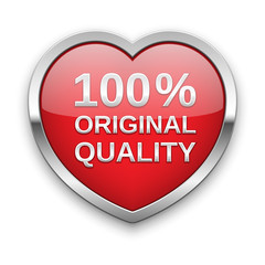 Original quality silver badge, vector