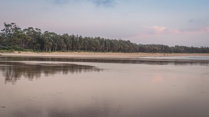 Early morning beach scene