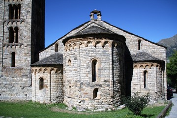 Fototapeta na wymiar Romanesque style church Sant Climent Taull Lerida Spain
