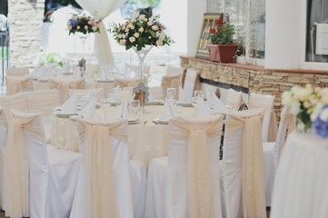 wedding banquet in restaurant