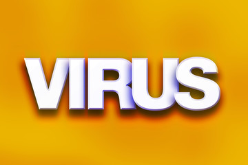 Virus Concept Colorful Word Art