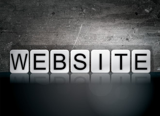 Website Tiled Letters Concept and Theme