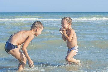 Happy  Children - two boys