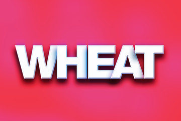 Wheat Concept Colorful Word Art