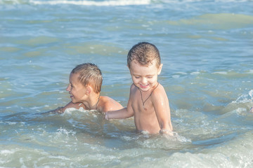 Happy  Children - two boys