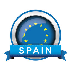 EU flag button with Germany ribbon