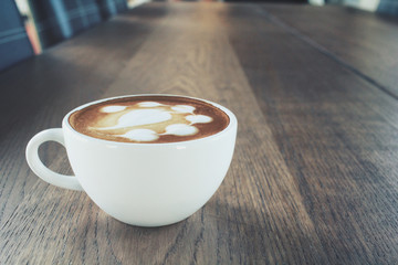 Latte art coffee