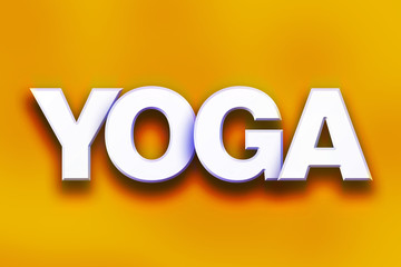 Yoga Concept Colorful Word Art