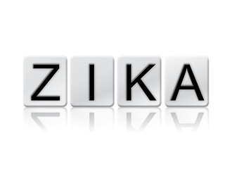 Zika Isolated Tiled Letters Concept and Theme