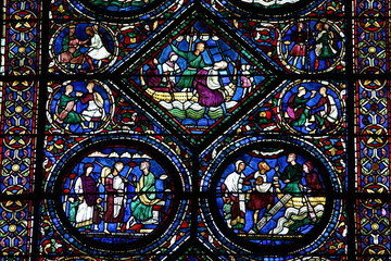 Stained Glass Window, Chartres Cathedral