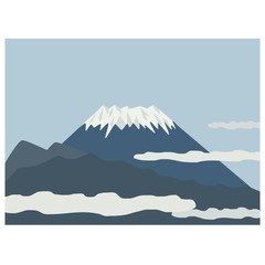 静岡（三島）から見た富士山