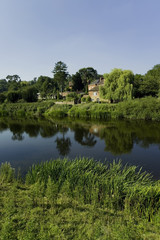Fototapeta na wymiar river severn arley shropshire