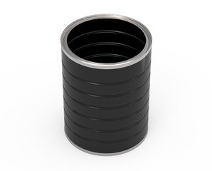 blank metal can