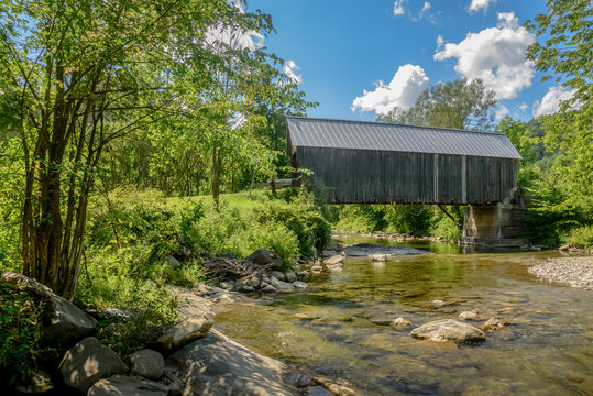 Larkin Bridge on Larkin Rd, Tunbridge, VT.  Built 1902.
