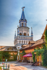 Fototapeta premium The iconic complex Izmailovskiy Kremlin in Moscow, Russia