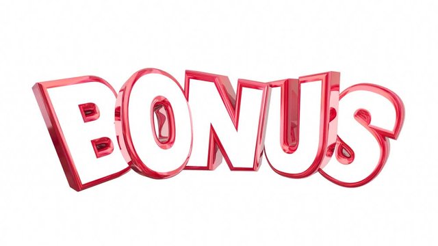 Bonus Extra Added Free Value Feature Word 3d Animation