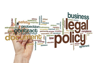 Legal policy word cloud