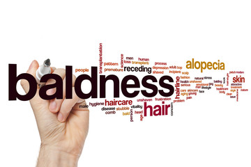 Baldness word cloud