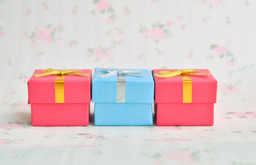 New Year gift boxes earrings.
