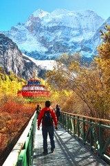  The Autumn at Yading Nature Reserve in Daocheng County ,China