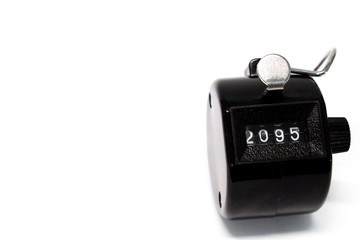 Counter on white background