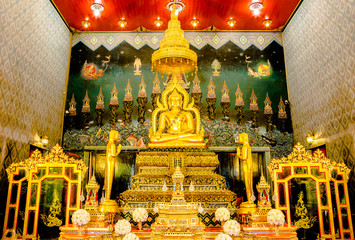 Buddha statue Wat Thaluang Phichit Thailand.